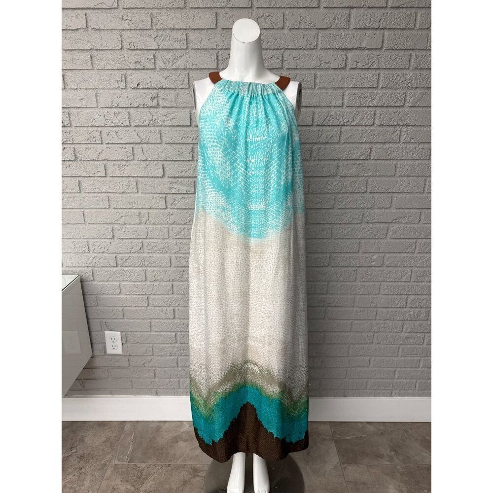 Chico’s Women Bahama Breeze Ombré Faux Leather Maxi Dress Size 0 (4)